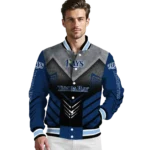 tampa bay rays arrow layer navy black varsity jacket best selling