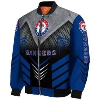 texas rangers arrow layer blue black bomber jacket best selling