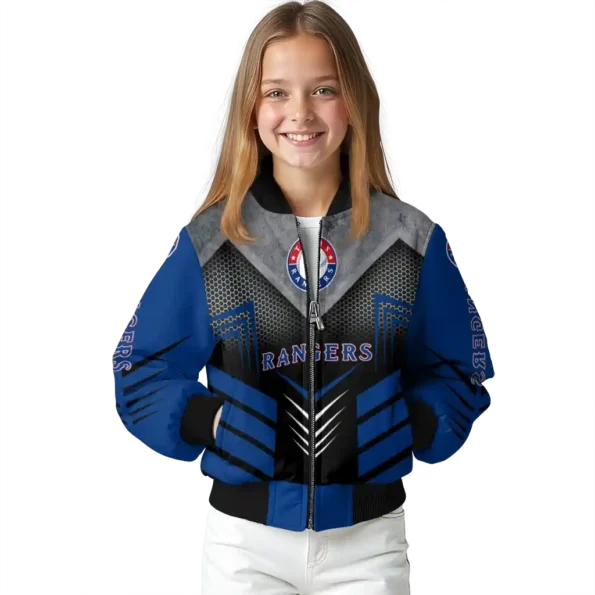 texas rangers arrow layer blue black bomber jacket top rated