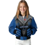 toronto blue jays arrow layer blue black bomber jacket best selling