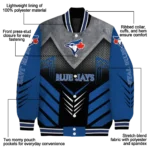 toronto blue jays arrow layer blue black varsity jacket best selling