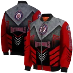 washington nationals arrow layer red black bomber jacket best selling