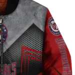washington nationals arrow layer red black bomber jacket best selling