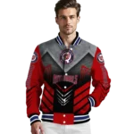 washington nationals arrow layer red black varsity jacket best selling