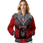 washington nationals arrow layer red black varsity jacket best selling
