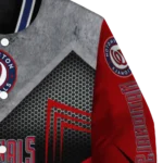 washington nationals arrow layer red black varsity jacket best selling