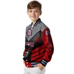 washington nationals arrow layer red black varsity jacket best selling