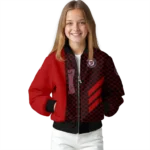 washington nationals triple side stripes red black bomber jacket best selling